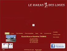 Tablet Screenshot of harasdesloges.fr